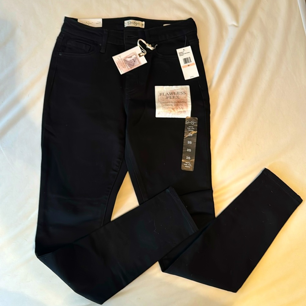 Jessica Simpson Black Curvy High Rise Skinny Jeans